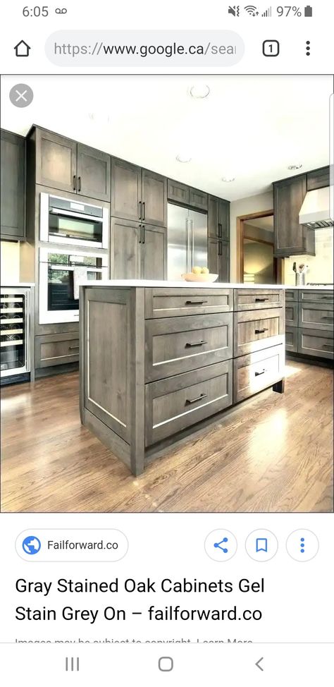 Kitchens With Gray Stained Cabinets, Grey Hickory Kitchen Cabinets, Grey Stained Oak Cabinets, Grey Brown Stained Cabinets, Dark Gray Stained Kitchen Cabinets, Greige Stained Kitchen Cabinets, Stained Gray Kitchen Cabinets, Grey Stained Wood Cabinets, Grey Wood Stain Cabinets