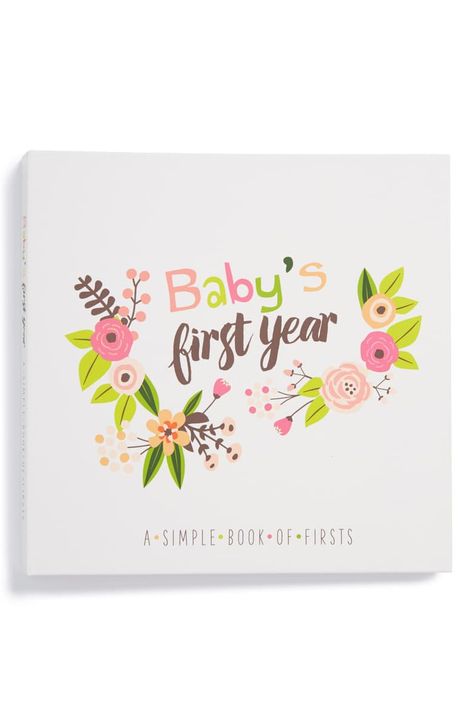 Lucy Darling 'Baby's First Year' Memory Book | Nordstrom Free Baby Books, Modern Baby Book, Keepsake Journal, Baby Memory Book, Baby Journal, Baby List, Babies First Year, Baby Memories