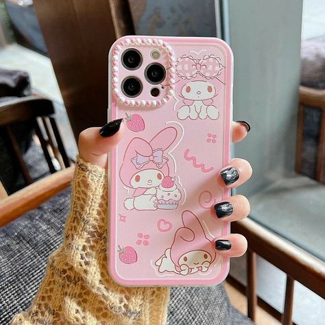 Iphones For Sale, Kawaii Phone, Kawaii Phone Case, Pretty Iphone Cases, Pretty Phone Cases, Pink Phone Cases, Hello Kitty Items, Aesthetic Phone Case, Kawaii Animals