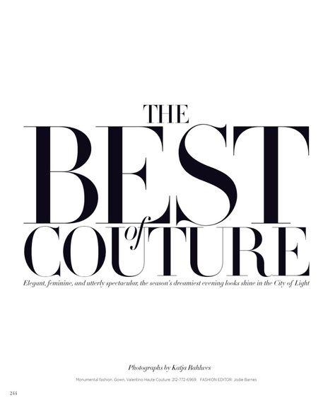 Fashion Magazine Fonts, Fashion Magazine Typography, Design De Configuration, Best Fashion Magazines, Magazine Fonts, Inspiration Typographie, Fashion Editorial Layout, Fashion Magazine Design, Typographie Inspiration