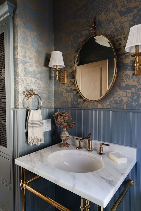 Dark blue bathroom ideas