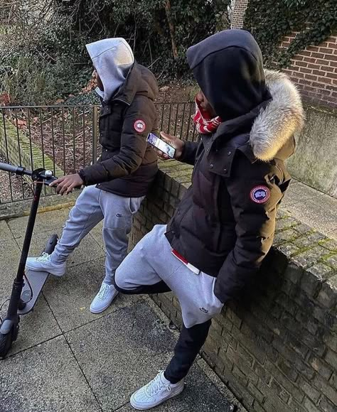 London Drip💧 on Instagram: “Big leagues🗞 Follow @lndndrips - #Fashion #Style #OOTD #InstaFashion #Vintage #FashionBlogger #Fashionista #StreetStyle #Stylish #instastyle” Canada Goose Chilliwack Men, Uk Boys Roadmen Aesthetic, London Drip, London Outfit Winter, Tech Fits, Nike Tech Tracksuit, Canada Goose Chilliwack, Don Pollo, Drip Fits