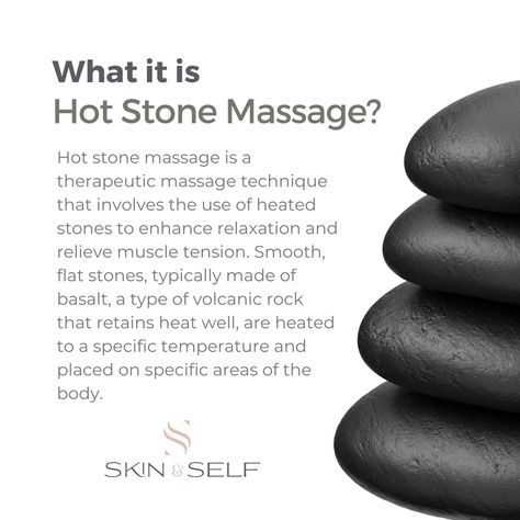 ✨Discover the ultimate relaxation and rejuvenation with the ancient therapy of Hot Stone Massage. 🪨 Let the warmth of the stones melt away your stress and tension, leaving you feeling renewed and invigorated. 💆🏻 Embrace the power of self-care and treat yourself. 🙋🏻♀️ #hotstonemassage #relaxation #massage #therapy Relaxation Massage, Hot Stone Massage, Stone Massage, Hot Stones, Massage Therapy, Self Care, Relaxation, Massage, How Are You Feeling