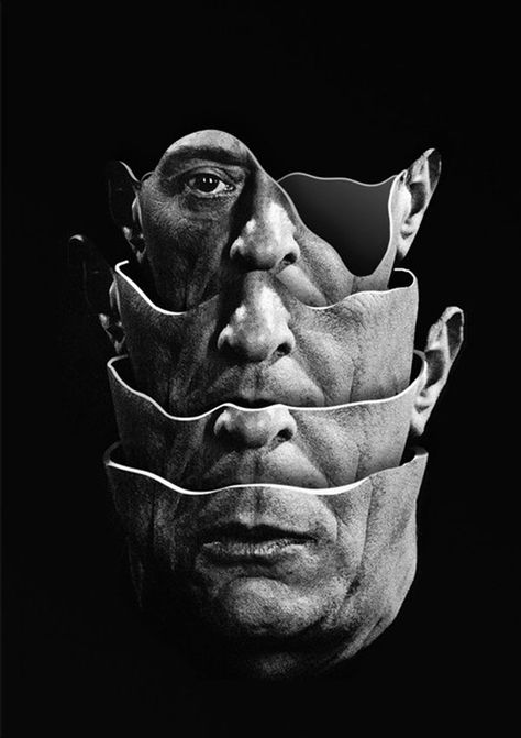 Arnold Schoenberg - Quartet - Handmade collage created in 2014. Matthieu Bourel, Arnold Schönberg, Three Faces, Surreal Photos, Photographie Portrait Inspiration, The Emotions, 背景 シンプル, A Level Art, Collage Artists