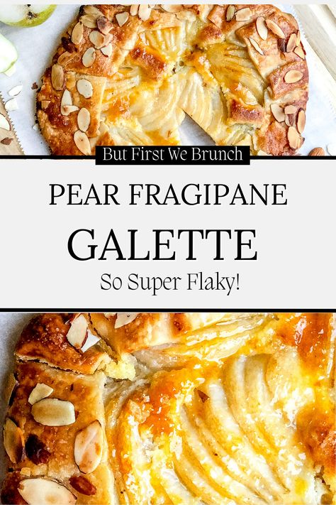 Poached Pear Recipes, Pear Gallette Recipe Simple, Dessert Recipes Using Fresh Pears, Pear Galette Recipe, Pear Almond Tart, Asian Pear Dessert, Pear Gallette Recipe, Fresh Pear Recipes Easy, Pear Crostata