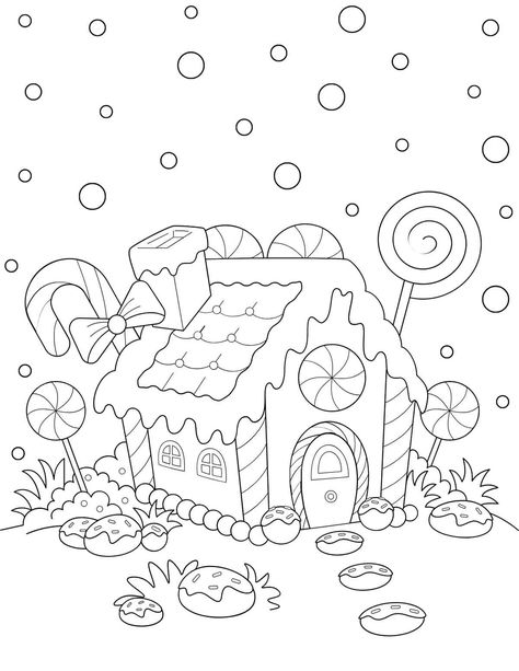 20 Free Gingerbread House Coloring Pages for Kids | House colouring pages, Coloring pages, Candy house . #Gingerbread_House_Drawings #Free_Gingerbread_Printables #Gingerbread_House_Drawing #House_Coloring_Pages_For_Kids Gingerbread House Coloring Page, House Coloring Pages For Kids, Christmas Colouring Pages, Easy Christmas Drawings, House Coloring Pages, Violet Sky, Fnaf Coloring Pages, Christmas Arts, Free Christmas Coloring Pages