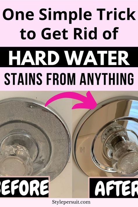 Learning how to get rid of hard water stains easily can save you effort and stop these chalky marks from building up, keeping your faucets and showers clear. Hard Water Cleaner, Hard Water Remover, Shower Cleaning Hacks, Diy Stain Remover, Remove Water Stains, Hard Water Spots, Cleaning Faucets, Hard Water Stain Remover, Best Cleaner