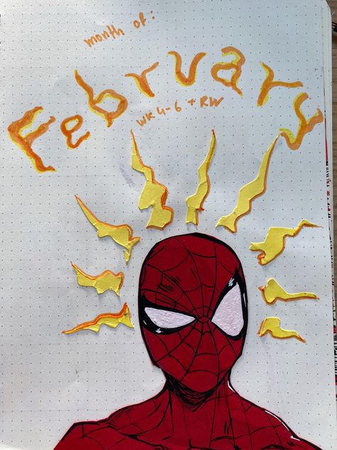 Spiderman Notebook Cover, Spidey Sense Art, Spider Man Scrapbook, Spider Man Journal, Peter Parker Far From Home, Peter Parker Drawing, Spiderman Journal, Spiderman Spider Sense, Spider Man Doodle