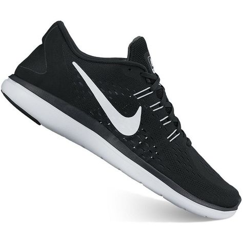 Nike Flex 2017 RN Women's Running Shoes ($80) ❤ liked on Polyvore featuring shoes, athletic shoes, black, nike, running shoes, lace up shoes, athletic running shoes and fleece-lined shoes Europe Ootd, White Nike Shoes Womens, Best Nike Running Shoes, Nike Running Shoes Women, White Nike Shoes, Black Nike Shoes, Running Shoes Black, Nike Shoes Outfits, Nike Tennis Shoes