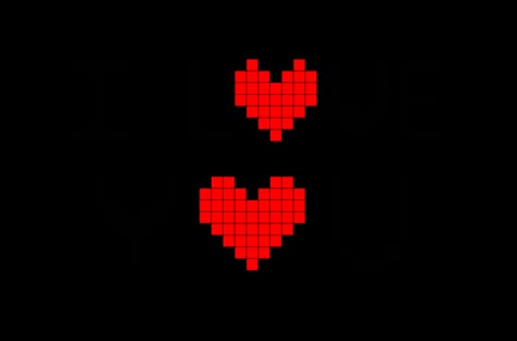 I Love You Pixel Art from BrikBook.com #ILoveYou #Love #pixel #pixelart #8bit Shop more designs at http://www.brikbook.com Pixel Art Easy Cute, Pixel Art Coeur, Pixel Art Love, Pixel Gift, Love Pixel, Image Pixel Art, Pixel Art Minecraft, Graph Paper Drawings, Easy Pixel Art