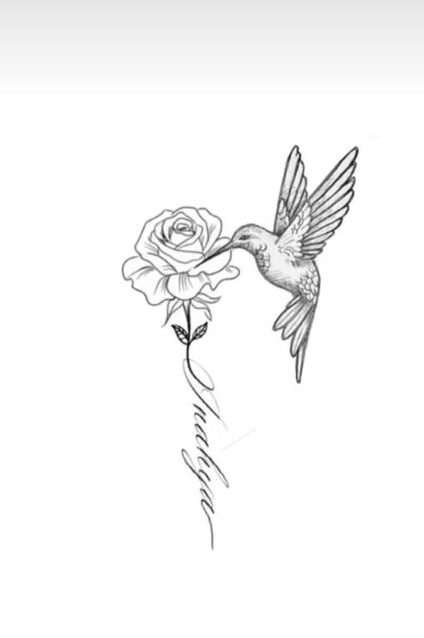 Hummingbird Neck Tattoos Women, Hummingbird Rose Tattoo, Butterfly Hummingbird Tattoo, Grandad Tattoo, Tattoo Brazo Mujer, Hummingbird Tattoo With Flowers, Hummingbird Flower Tattoos, Memorial Tattoos Mom, Grandma Tattoos