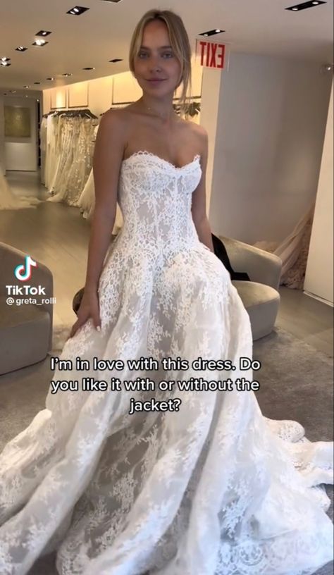 All Lace Ballgown Wedding Dress, Unique Strapless Wedding Dresses, Floral Ballgown Wedding Dresses, Strapless Princess Wedding Dresses, Drop Waist Lace Wedding Dress, Strapless Lace Ballgown Wedding Dress, Timeless Wedding Dress Lace, Lace Basque Waist Wedding Dress, Strapless Lace Wedding Gown