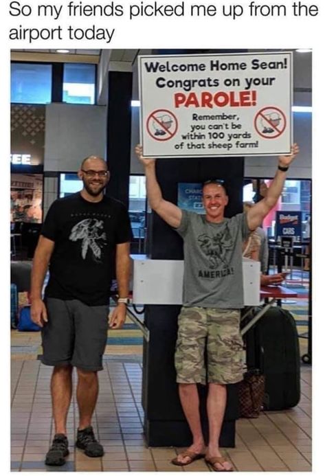 Funny Welcome Home Signs, Funny Airport Signs, Airport Signs, Welcome Home Signs, Welcome Home Posters, When Your Best Friend, Komik Internet Fenomenleri, Funny Humor, Green Grass