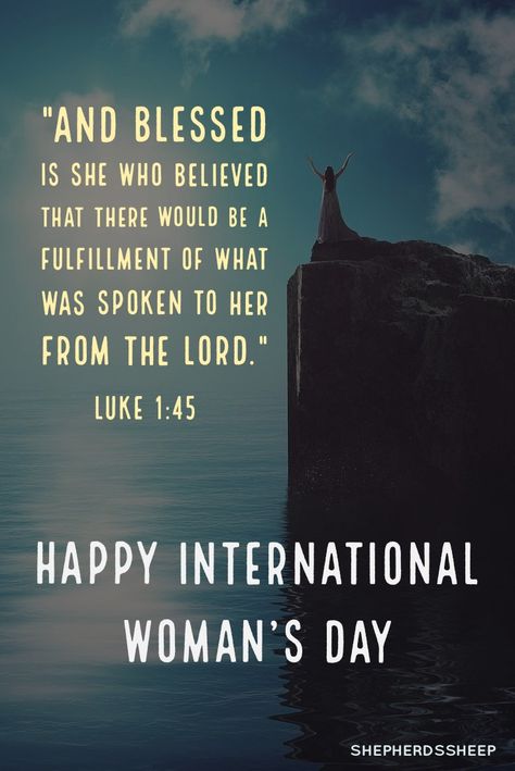 International Woman's Day International Woman's Day, Blessed Is She, God's Promise, Good Night Prayer, Night Prayer, International Women’s Day, International Women's Day, Biblical Quotes, African Braids