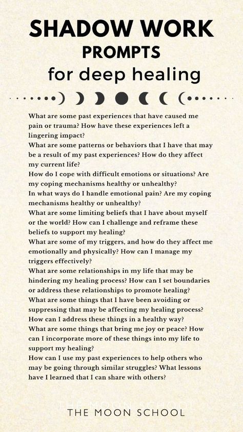 Dive into your unconscious with these shadow work prompts for beginners. Use to explore, heal and integrate the darker side of the psyche. Lunar Eclipse Shadow Work, Self Discovery Images, Shadow Work For Body Image, Shadow Work Guide, Shadow Work Prompts For Confidence, Shadow Work For Ego, Journal Prompts For Spiritual Awakening, Shadow Work Journal Prompts Self Worth, Healing Prompts Writing