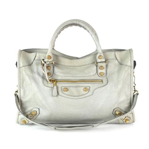 Balenciaga Classic City Bag, Balenciaga Classic City, Bags Balenciaga, Balenciaga City Bag, Grey Leather, Leather Top, Vintage Dior, Gucci Jackie Bag, Dior Saddle Bag