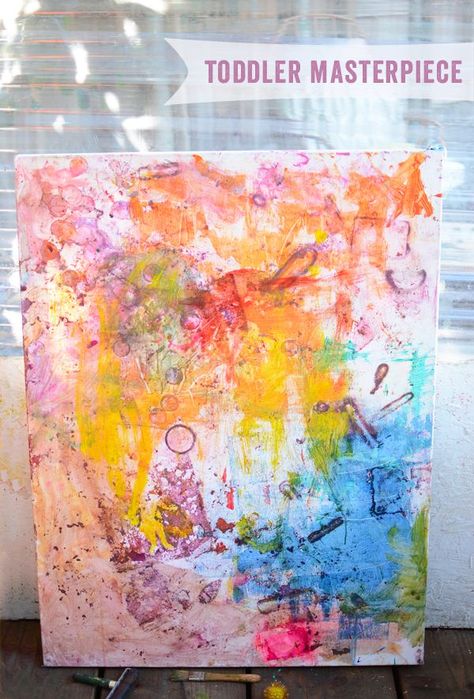 Toddler Masterpiece Canvas Art Toddler Canvas Art, Meri Cherry, Teacher Crafts, Toddler Painting, Toddler Art Projects, Old Pics, Kids Canvas, Paintings Abstract, Portrait Paintings