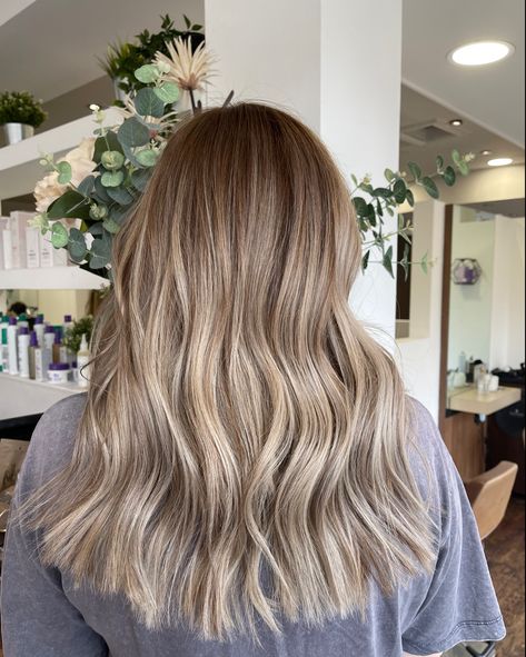 Grown out highlights turned into beautiful balayage ✨ by David #paulkemphairdressing #warringtonsalon #warringtonhairstylist #hairstylist #hairartists #modernsalon #hairbrained #hairdressermagic #salonlife #hairobsessed #hairofinstagram #balayagehair Grown Out Blonde, Grown Out Highlights, Cool Blonde Hair Colour, Blonde Balayage Hair, Fall Blonde Hair, Mom Hair, Summer Blonde Hair, Hair 2022, Pretty Blonde