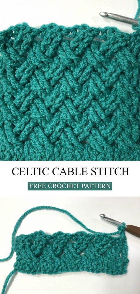 Crochet Cable Stitch, Pocket Princesses, Easy Knitting Projects, Confection Au Crochet, Crochet Cable, Different Stitches, Crochet Simple, Cable Stitch, Crochet Afghans