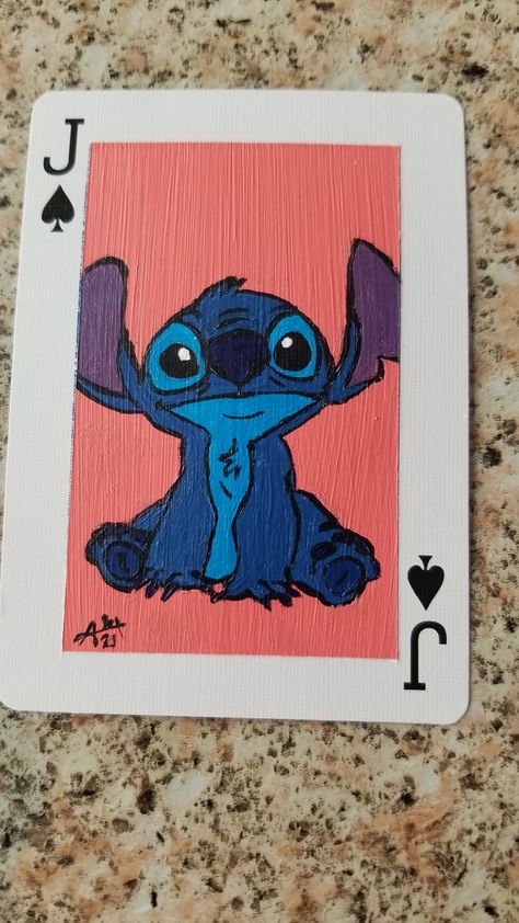 Play Cards Drawing, Draw On Playing Cards, Card Painting Aesthetic, Disney Playing Cards Diy, Things To Draw On Playing Cards, Uno Card Painting Ideas Easy, Deck Of Cards Painting Ideas, Things To Paint On Playing Cards, Painting On Playing Cards Ideas