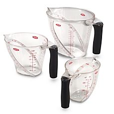 image of OXO Good Grips® Angled Measuring Cup Kitchen Measuring Tools, Best Wedding Registry, Stainless Steel Measuring Cups, Measuring Cups And Spoons, Kitchenaid Artisan, Measuring Cups Set, Registry Items, Wedding Gift Registry, Liquid Measuring Cup