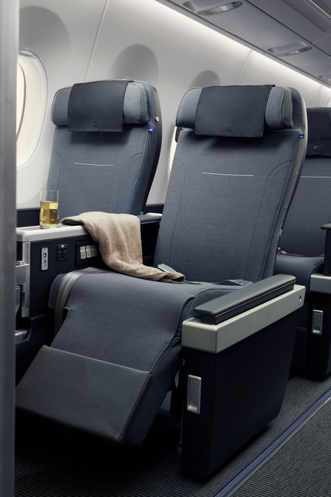 Airlines with Premium Economy Cabins Worth Splurging On | Condé Nast Traveler Premium Economy Seats, Airport Hacks, Premium Economy, Economy Seats, Newark Airport, Aircraft Interiors, Cathay Pacific, Airline Travel, Travel Clothes