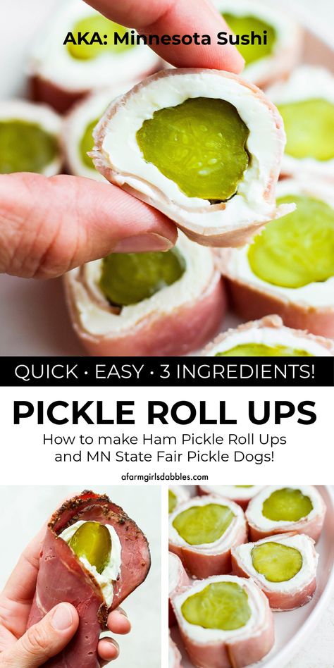 Beef Pickle, Dried Beef Recipes, Pickle Roll Ups, Beef Roll Ups, Easy Pickle, Cream Cheese Roll Up, Easy Hummus Recipe, Dried Beef, Hormel Recipes