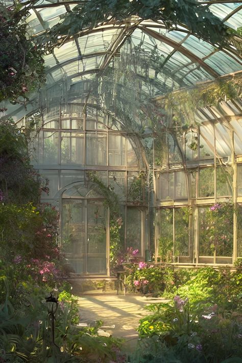 Victorian Greenhouse, Victorian Greenhouses, تصميم للمنزل العصري, Room Deco, Fantasy House, Plants And Flowers, Decor Minimalist, Glass House, Nature Aesthetic