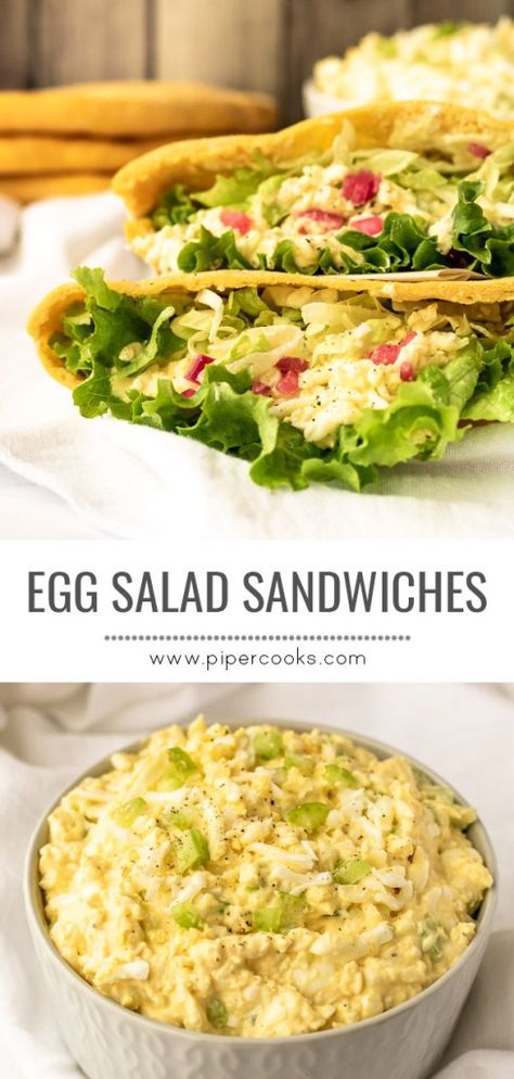 Recipe For Egg Salad, Easy Picnic Food, Egg Salad Sandwich Recipe, Onion Dip Recipe, Chickpea Patties, Egg Salad Sandwich, Panini Recipes, Sandwiches Wraps, Fantastic Recipes