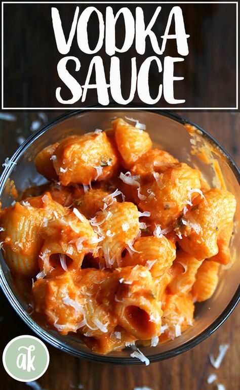 If you're a penne alla vodka fan, this sauce is for you. Ina Garten’s vodka sauce = best vodka sauce ever. And don't be afraid to use the full cup of cream. Go big. You won't be disappointed you did! #penne #vodka #sauce #best Best Vodka Sauce, Pasta Vodka, Pasta With Vodka Sauce, Vodka Sauce Recipe, Best Vodka, Vodka Sauce Pasta, Marzano Tomatoes, Penne Alla Vodka, Vodka Pasta