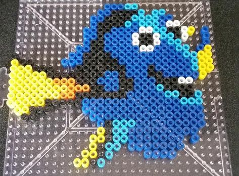 Finding Dory Crafts, Elsa Crafts, Hama Beads Disney, Modele Pixel Art, Melty Bead Patterns, Hama Beads Design, Perler Bead Templates, Diy Perler Bead Crafts, Hama Beads Patterns