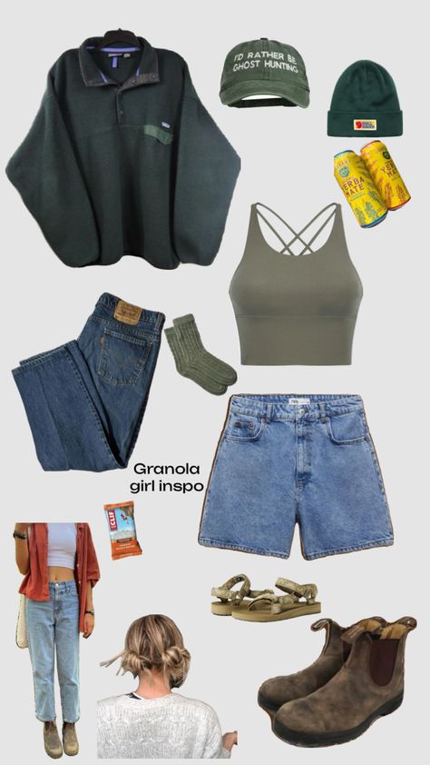 #granolaoutfit #granolagirlsesthetic #granolagirlaesthetics #granolalife #granolaaesthetic #granola #granolagirl #granolagirl #aestheticoutfit #outdoorsy #outdoors #forestoutfit #goblincore Salted Granola Outfits, Cute Granola Outfits, Granola Outfits, Salted Granola, Granola Aesthetic, Hiking Outfit Women, Wardrobe Makeover, Granola Girl, Hiking Outfit