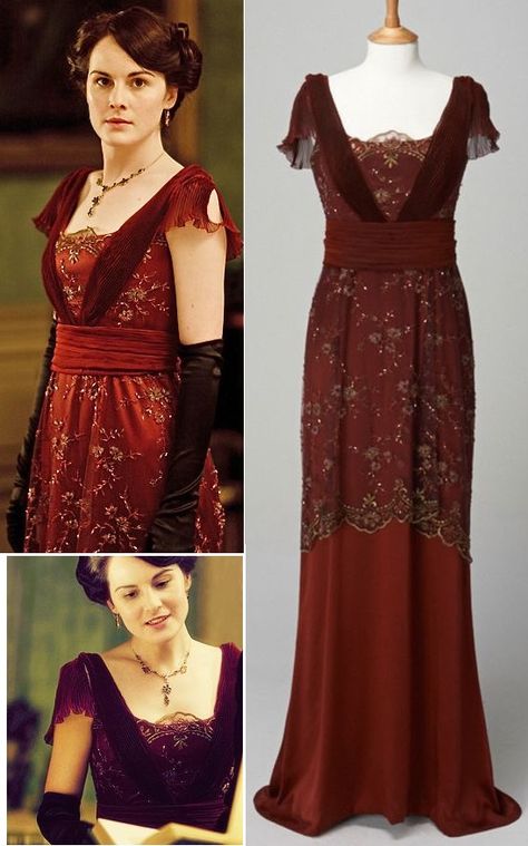 Downton Abbey - Lady Mary Downton Abbey Evening Gowns, Mary Downton Abbey Dresses, Downton Abbey Dresses Season 1, Downton Abbey Day Dress, 1910 Evening Gown, Downton Abbey Outfits, 1912 Fashion Women, Downton Abbey Fashion Inspiration, Downton Abbey Fashion Dresses