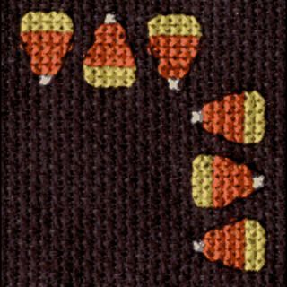 Free: Candy Corn Border Cross Stitch Pattern EMAIL ONLY - Other ... Autumn Crochet, Halloween Cross Stitch, Fall Cross Stitch, Stitch Halloween, Graph Patterns, Idle Hands, Tiny Cross Stitch, Halloween Cross Stitch Patterns, Stitching Cards