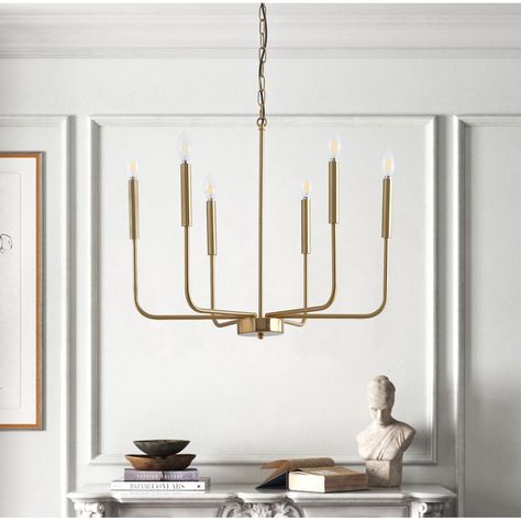 Specifications:   Type: Modern Ceiling Pendant Light Chandelier Materials: Metal Finish: Painted  Color: Black & Gold Number of Light Sources: 6 Light  Direction: Multi-directional  Wattage: 60W  Voltage: 110V  Base: E12 (bulbs not included) Dimensions:… Candle Pendant Light, Farmhouse Candle, Modern Farmhouse Chandelier, Farmhouse Candles, Candelabra Chandeliers, Chandelier Metal, Empire Chandelier, Farmhouse Chandelier, Candle Style Chandelier