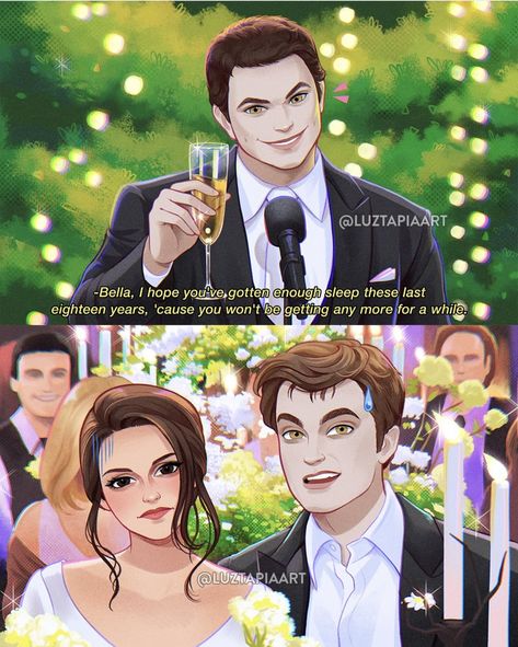 Breaking Dawn Pt 1, Luz Tapia Art, Bella Edward, Bella And Edward, Twilight Jokes, Vampire Twilight, Saga Art, Twilight Quotes, Twilight Saga Series