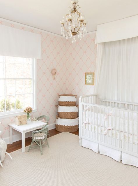 Girl Nursery Pink, Traditional Nursery, Classic Nursery, Glam Pad, Big Girl Bedrooms, Girl Nursery Room, Nursery Room Inspiration, White Nursery, Nursery Baby Room