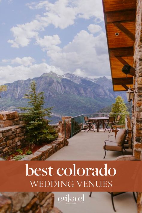 Whether you’re wanting to elope or have a larger, more traditional wedding day, there’s plenty of unique wedding venues in Southwest Colorado to choose from! This guide has all of my favorite venues to help you plan your Colorado wedding. For more elopement and wedding planning tips & information, visit erikaelphotography.com. Weddings In Colorado, Colorado Springs Wedding Venues, Wyoming Wedding Venues, Beautiful Places To Get Married, Elope Colorado, Colorado Mountain Wedding Venues, Colorado Winter Wedding, Fall Wedding Venues, Colorado Springs Wedding