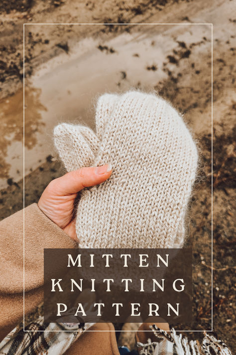 Knit your own Little Women mittens with this PDF pattern. These mittens are knitted from the bottom up seamlessly. They have a snug fit around the wrist and gradually get wider to accommodate the thumb, making them the perfect fitted mitten. Pattern uses the afterthought thumb technique. Mittens are knitted on DPNs. If you can knit and purl, you can make these easily! They are a great project for a beginner. Mitten Knitting Pattern, Mitten Pattern, Small Knitting Projects, Women Knitting, Knitted Mittens Pattern, Knitted Mittens, Cottagecore Style, Mittens Pattern, Little Women