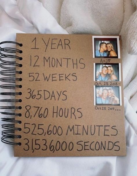 Creative 1 Year Anniversary Gift Ideas For Him | cute crafts for your boyfriend Boyfriend Christmas Diy, Diy Christmas Gifts For Boyfriend, Gift Ideas For Your Boyfriend, Kartu Ulang Tahun Diy, Ideas For Your Boyfriend, Diy Gifts For Girlfriend, Studera Motivation, Anniversary Scrapbook, Diy Anniversary Gift