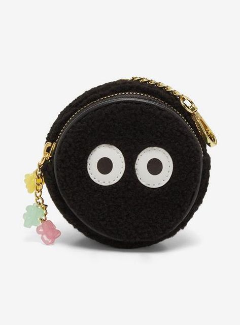 Studio Ghibli® Spirited Away Soot Sprite Sherpa Coin Pouch, Soot Sprite, Pop Bag, Soot Sprites, Her Universe, Gold Rings Jewelry, Zipper Charms, Bag Clips, Coin Pouch, Trifold Wallet