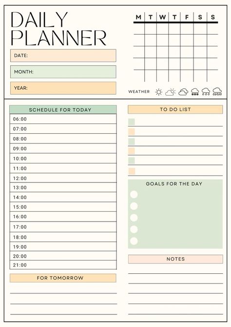 FREE Printable Daily Planner downloadplanner #templatesforweeklyplanner #minimaldigitalplanner #bestfreedigitalplanner🌸. Planner Ideas For School, College Planner Printables, Free Printable Daily Planner, Aesthetic Daily Planner, Organizing Planner, Daily Planner Ideas, Daily Planner Templates, Teacher Planner Templates, Daily Planner Pdf