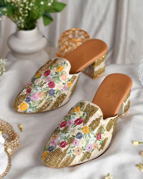 ✨ Introducing Elegance Personified ✨ Discover the perfect blend of tradition and modernity with our handcrafted embroidered white heels. Designed for those who appreciate the finer things in life, each pair is a testament to the artistry and dedication of our skilled artisans.👠 Exquisite Hand-embroidered Details: Each heel features intricate embroidery, bringing a touch of heritage to contemporary fashion. 🌸 Premium Materials: Soft, luxurious materials ensure not just style but unparalleled... Chic Garden Party, Stunning Heels, Fancy Sandals, Chic Garden, Just Style, Embroidered Details, Intricate Embroidery, White Heels, Walking Down The Aisle