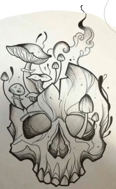 Men Tattoos, Skulls Drawing, Tattoo Design Book, Tattoo Art Drawings, Halloween Painting, Skull Drawing, 문신 디자인, A Skull, Pencil Art Drawings