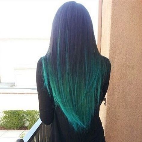 Green mermaid colorful ombre hair extensions for black hair girls~ Good looking with long straight hair Blue And Green Hair, Blue Ombre Hair, Teal Hair, Ombre Hair Extensions, Hair Ombre, Beautiful Hair Color, Ombré Hair, Hair Color Blue, Ombre Hair Color