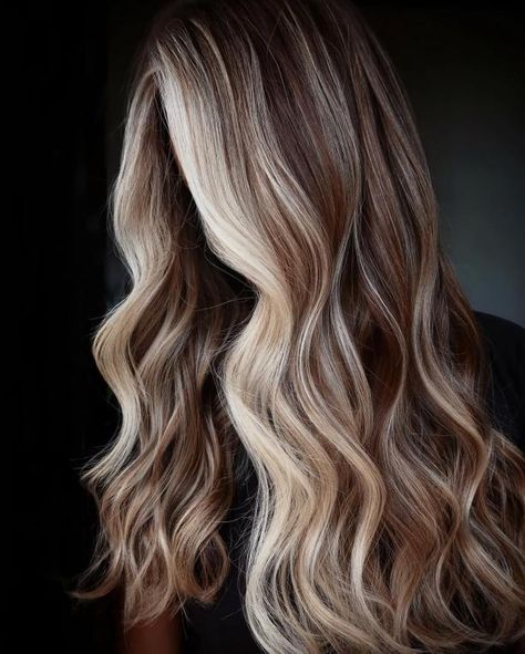 Almost White Money Piece on Cinnamon Brown Hair Brown Hair With Blonde Balayage, Blonde Money Piece, Money Piece Hair, Reverse Balayage, Brown Hair Inspo, Trend Ideas, Brunette Hair With Highlights, Money Piece, Fall Blonde