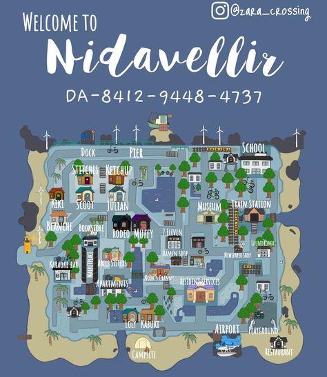 Animal Crossing Map Layout City, Animal Crossing Map Layout Ideas City, Acnh City Island Dream Address, Acnh Idea, Animale Crossing, Dream Address, Dream Code, Map Layout, City Island