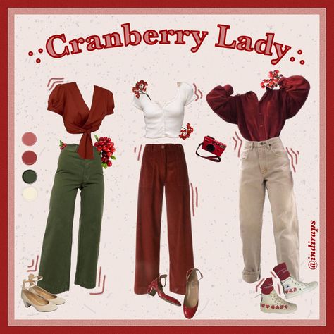 Cranberry Outfits, Green And Red Outfit Aesthetic, Red And Green Outfit, Red Pants Outfit, Christmas Content, Christmas Fashion Outfits, Cozy Outfits, Taylor Swift Tour Outfits, Academia Outfits