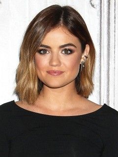 Lucy Hale’s New Beauty Gig, Plus More News Lucy Hale Hairstyles, Lucy Hale Short Hair, Ombre Bob Hair, Lucy Hale Hair, Undercut Haircut, Celebrity Short Hair, Bronde Hair, Long Bob Haircuts, Long Bob Hairstyles