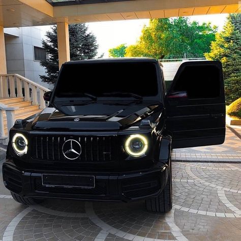 Mercedes Benz G-Class on Instagram: “Follow me for more photos…” Black G Wagon, Fake Braces, Black Mercedes, Panamera Turbo S, Porsche Panamera Turbo, Dream Cars Mercedes, Mercedes G Wagon, G63 Amg, Derby Cars